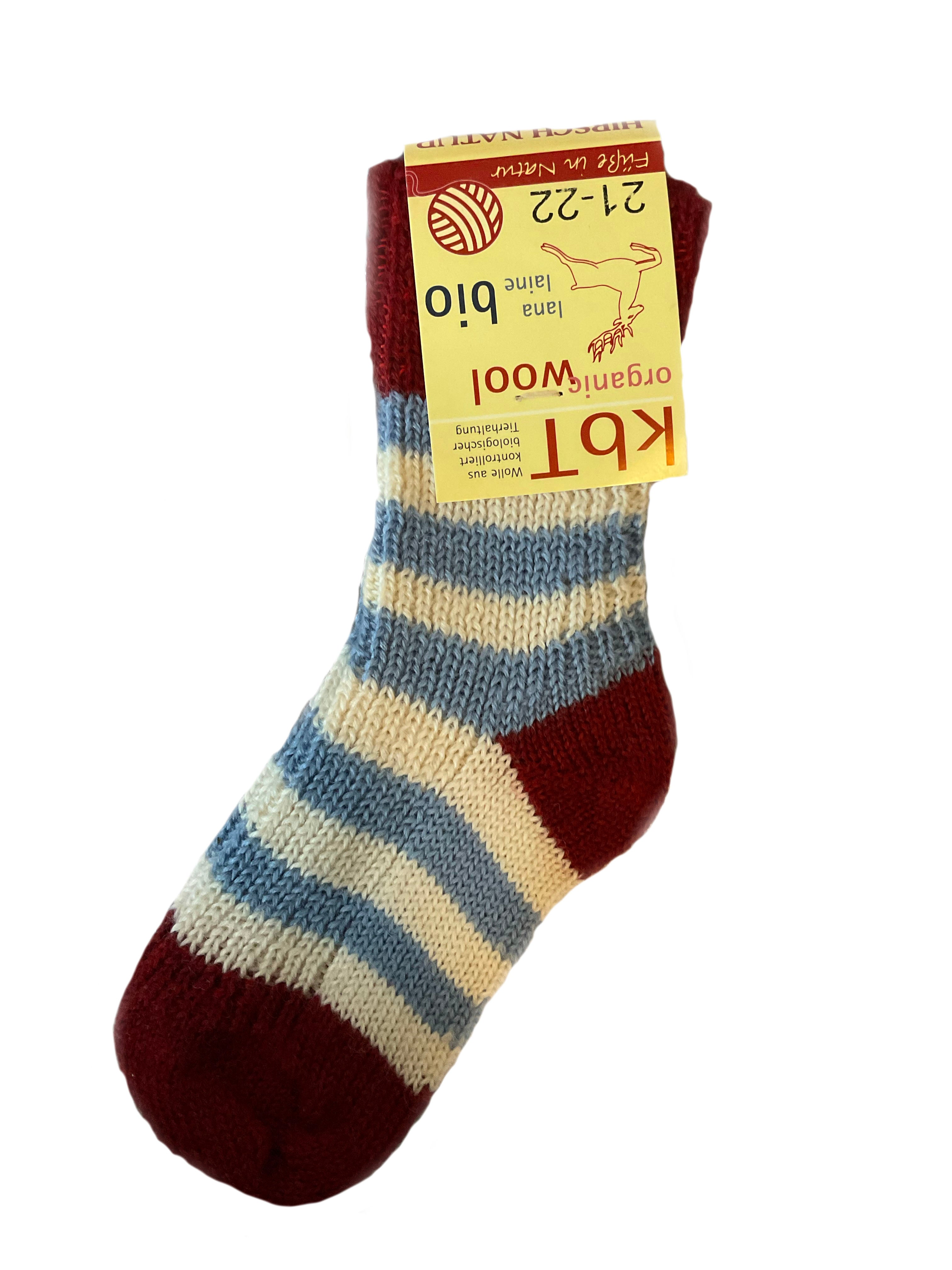 Ringelsocke mittelschwer Wolle