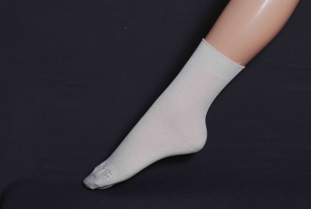 feingestrickte Baumwollsocke