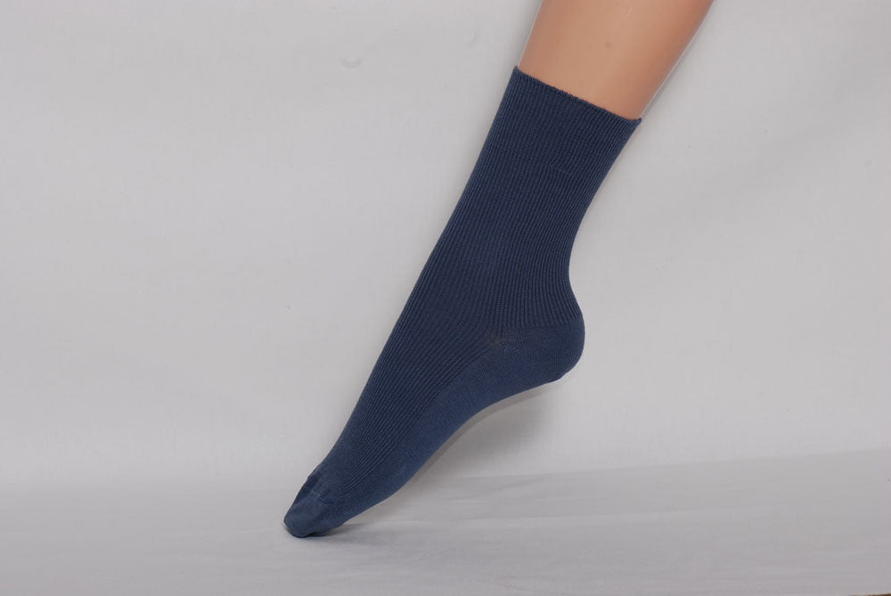 feingestrickte Baumwollsocke