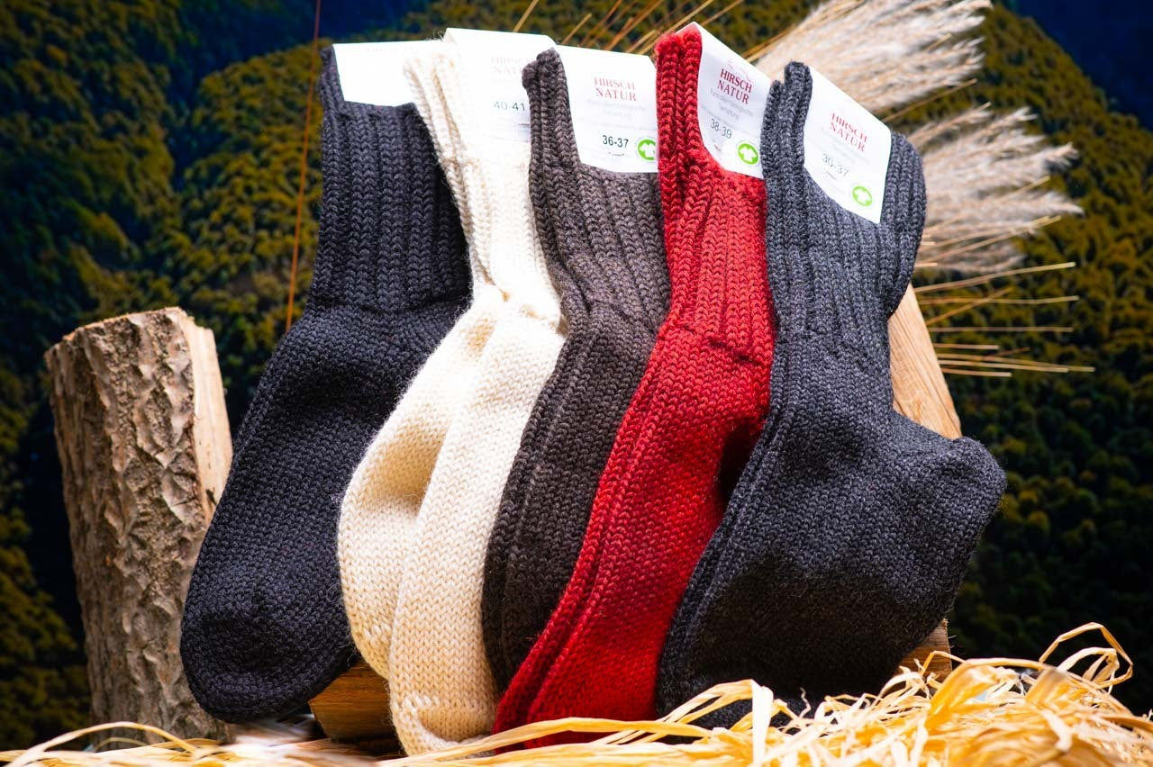 extra schwere Schafwollsocke