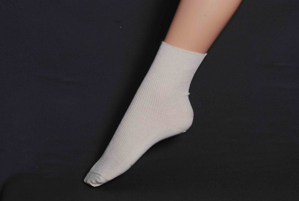 feingestrickte Socke BW/W