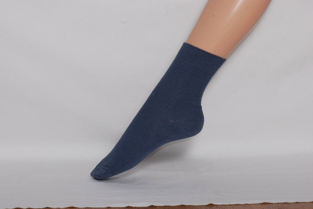 feingestrickte Socke BW/W