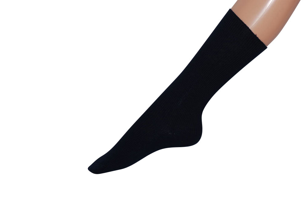 feingestrickter Kniestrumpf BW/W