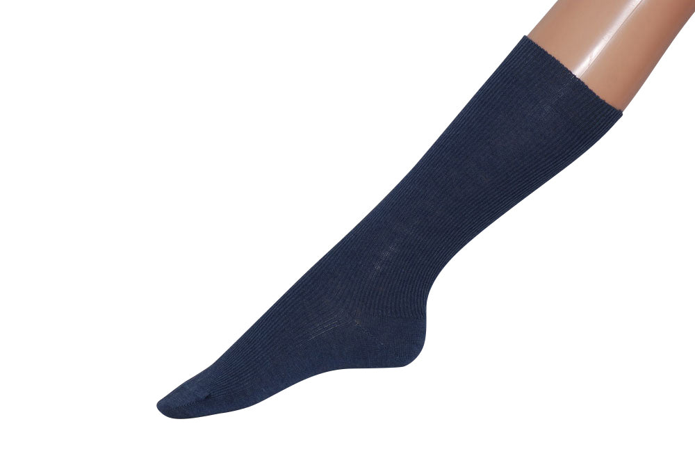 feingestrickter Kniestrumpf BW/W